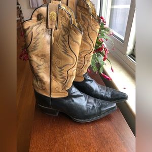 🌱Justin leather cowboy boots